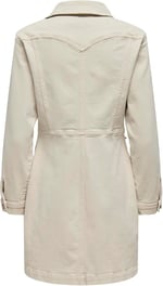 ONLY ONLAUGUSTA LS ECRU SHORT DRESS MAE Kısa Elbise Kadın