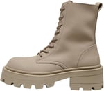 ONLY ONLBANYU-3 PU MONOCHROME LACE BOOT NOOS Yürüyüş BotuKadın