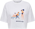 ONLY ONLBONE S/S VACAN TOP BOX JRS Tişört Kadın