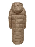 Only Onlcammie X- Long Quilted Coat Otw Kadın Günlük Mont 15267338-TIGERS-EYE Krem