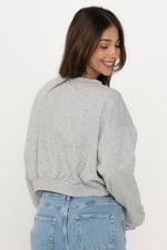 ONLY ONLCATE L/S COFFEEE O-NECK BOX SWT Sweatshirt Kadın