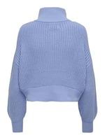 ONLY ONLDORITTA LS CABLE ZIP HIGH NECK KNT Triko Kadın