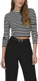 ONLY ONLELINA L/S CROPPED TOP JRS Tişört Kadın