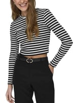 ONLY ONLELINA L/S CROPPED TOP JRS Tişört Kadın