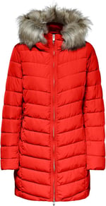 ONLY ONLELLAN QUILT HOOD FUR COAT LIFE CC OTW Dış Giyim Kadın