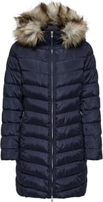 ONLY ONLELLAN QUILT HOOD FUR COAT LIFE CC OTW Dış Giyim Kadın