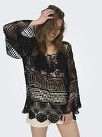 ONLY ONLFLORENCE CROCHET KAFTAN DRESS Elbise Kadın