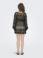 ONLY ONLFLORENCE CROCHET KAFTAN DRESS Elbise Kadın
