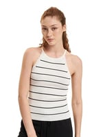 ONLY ONLGEMMA SL SCALLOP STRIPE O-NECK KNT Süveter Kadın