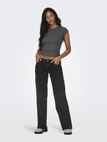 ONLY Onljuicy Hw Wide des Ank Dnm Jeans Dot Kot Pantolon Kadın