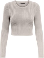 ONLY ONLKAROL LS CROP O-NECK KNT Kazak Kadın