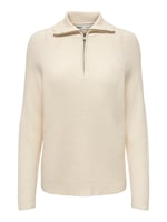 ONLY ONLKATIA LS LOOSE HALF ZIP KNT Kazak Kadın