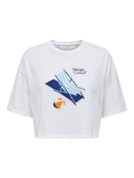 ONLY ONLKITA REG S/S WINGS TOP BOX JRS Tişört Kadın