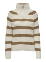 ONLY ONLLEISE FREYA LS ZIP HIGH NECK KNT NOOS Kazak Kadın