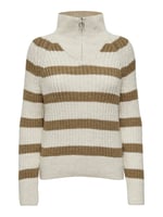 ONLY ONLLEISE FREYA LS ZIP HIGH NECK KNT NOOS Kazak Kadın