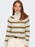 ONLY ONLLEISE FREYA LS ZIP HIGH NECK KNT NOOS Kazak Kadın