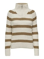 ONLY ONLLEISE FREYA LS ZIP HIGH NECK KNT NOOS Kazak Kadın