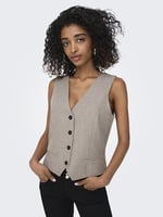 ONLY Onllinda S/L Mel Fitted Vest Cc Tlr Yelek Kadınlar