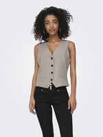 ONLY Onllinda S/L Mel Fitted Vest Cc Tlr Yelek Kadınlar
