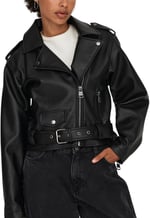 ONLY ONLLOUIE FAUX LEAHTER BIKER OTW Dış Giyim Kadın
