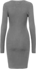 ONLY ONLLOUISA LS O-NECK DRESS CC KNT Elbise Kadın