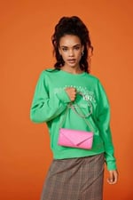ONLY ONLMATHILDA L/S O-NECK BOX SWT Sweatshirt Kadın