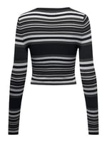 ONLY ONLMEDDI LS STR CROP O-NECK CC KNT Kazak Kadın