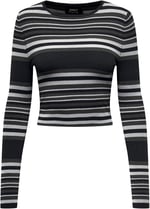 ONLY ONLMEDDI LS STR CROP O-NECK CC KNT Kazak Kadın