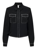 ONLY ONLMETTE SHORT CONTRAST LS SHIRT WVN Gömlek Kadın