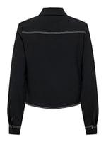 ONLY ONLMETTE SHORT CONTRAST LS SHIRT WVN Gömlek Kadın