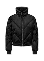 Only Onlmia Short Aop Puffer Kadın Günlük Mont 15293753-BLACK Siyah
