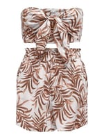 ONLY ONLMIRA BANDEAU TOP & SHORTS SET Tişört Kadın