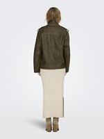 ONLY ONLMONTANA FAUX LEATHER BIKER CC OTW Biker Ceket Kadın