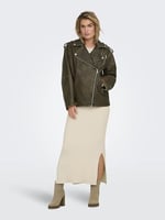 ONLY ONLMONTANA FAUX LEATHER BIKER CC OTW Biker Ceket Kadın