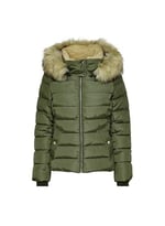 Only Onlnewcamilla Fur Hood Jacket Cc Otw Kadın Günlük Mont 15304767-BLACK Siyah