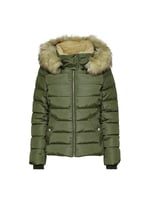 Only Onlnewcamilla Fur Hood Jacket Cc Otw Kadın Günlük Mont 15304767-BLACK Siyah