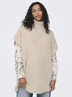 ONLY Onlparis Life Loose Highn Wool Yelek Düğmesi Süveter Yelek Kadın
