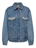 ONLY ONLPENNY LS OVS TIN PATCH DNM JACKET GUA Mont Ceket Kadın