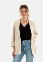 ONLY Onlsiesta 3/4 Open Linen Bl Blazer Tlr Onlsiesta 3/4 Open Linen Bl Blazer Tlr Kadınlar