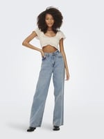ONLY ONLSUMMER LIFE CROPPED S/S TOP EX KNT Triko Kadın