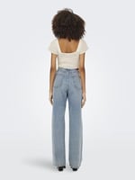 ONLY ONLSUMMER LIFE CROPPED S/S TOP EX KNT Triko Kadın