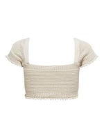 ONLY ONLSUMMER LIFE CROPPED S/S TOP EX KNT Triko Kadın