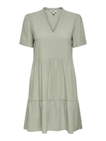 ONLY Onltiri-caro S/S V yaka Lin Dress Cc PntElbiseKadın