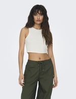 ONLY ONLVILMA S/L CROPPED TANK TOP JRS NOOS Tişört Kadın