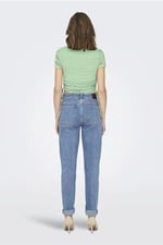 ONLY ONLWENDY S/S RUCHING TOP JRS 15284982 YEŞİL