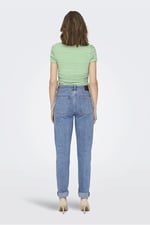 ONLY ONLWENDY S/S RUCHING TOP JRS 15284982 YEŞİL
