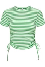 ONLY ONLWENDY S/S RUCHING TOP JRS 15284982 YEŞİL