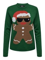 ONLY ONLXMAS COOKIES LS O-NECK BOX KNT Triko Kadın