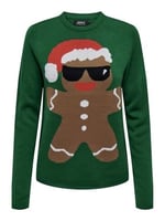 ONLY ONLXMAS COOKIES LS O-NECK BOX KNT Triko Kadın