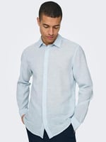 Only & Sons ONSCAIDEN LS SOLID LINEN SHIRT NOOS gömlek Erkek